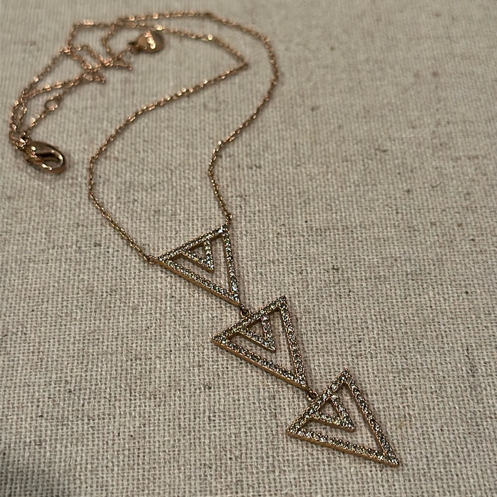Stella & Dot | Rose Gold Pavé Necklace